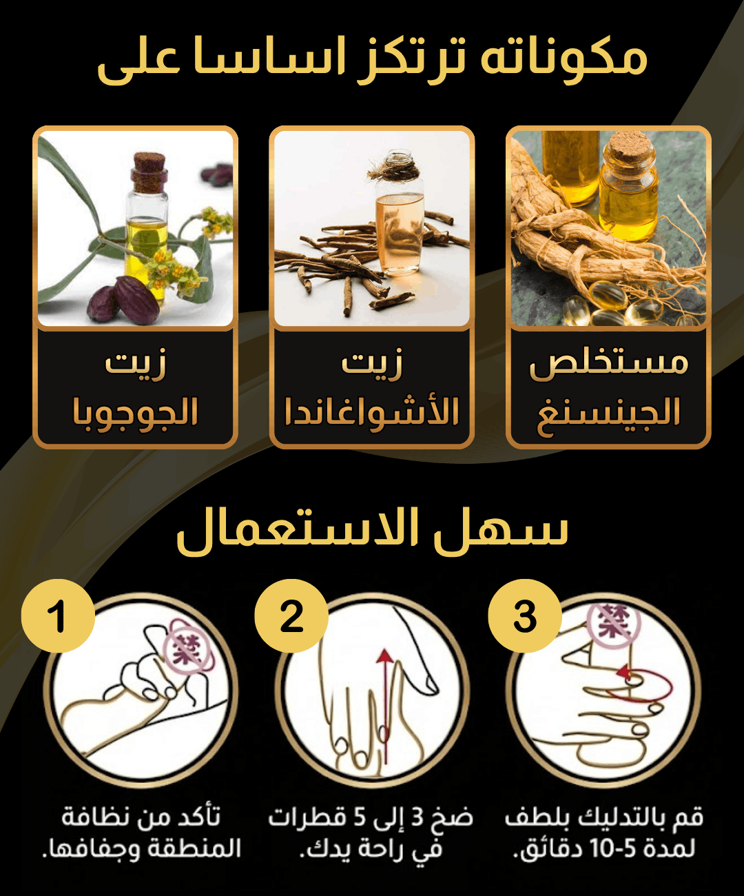 المكونات والاستعمال